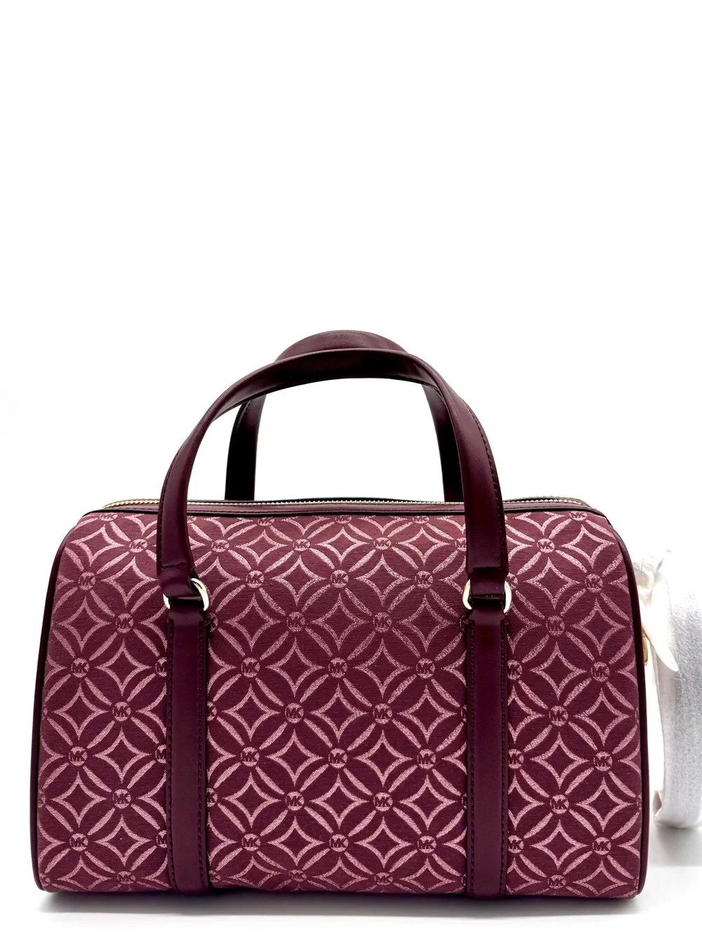 Michael Kors Medium Travel Duffle Satchel Bag Ox Blood Multi